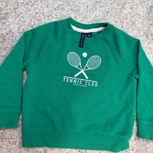 Janie and Jack green pullover kids size 3